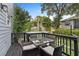 Outdoor deck featuring a table and chairs, perfect for enjoying outdoor living at 810 E Central Blvd, Orlando, FL 32801