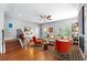 Inviting living room with hardwood floors, neutral colors and comfortable seating area at 810 E Central Blvd, Orlando, FL 32801