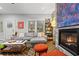 Inviting living room features a cozy fireplace and stylish furnishings for comfortable living at 810 E Central Blvd, Orlando, FL 32801