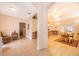 Open-concept foyer featuring tile flooring and archways leading to dining and living areas at 1101 James Ave, Deltona, FL 32738