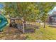 Backyard with chicken coop and garden at 1203 Waverly Way, Longwood, FL 32750