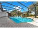 Large, screened-in pool with a brick patio at 1203 Waverly Way, Longwood, FL 32750