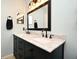 Bathroom with double vanity and marble countertop at 127 Kaywood Dr, Sanford, FL 32771