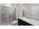 Bathroom with shower, toilet and granite countertop at 1274 Shoreside St, Clermont, FL 34714