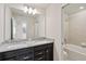 Bathroom with double vanity and granite countertop at 1274 Shoreside St, Clermont, FL 34714