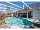 Large pool and spa with screened patio at 13214 Meergate Cir, Orlando, FL 32837