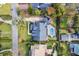 House with pool, viewed from above at 1470 Place Picardy, Winter Park, FL 32789