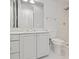 Clean bathroom with white cabinets, a toilet and shower at 1470 Place Picardy, Winter Park, FL 32789