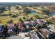 Aerial view of community with golf course and upscale homes at 1812 Turnberry Ter, Orlando, FL 32804