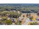 Aerial view of a quiet residential neighborhood with mature trees at 24414 Woodhill Ct, Sorrento, FL 32776