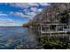 Expansive view of calm lake water, lily pads, and waterfront docks at 3818 Kinsley Place, Winter Park, FL 32792