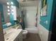 Full bathroom with a tub and shower at 5690 Sw 202Nd Ct, Dunnellon, FL 34431