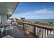 Relaxing ocean view deck with outdoor seating at 6110 S Atlantic Ave, New Smyrna Beach, FL 32169