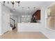 Bright dining room with tile floors and a chandelier at 6370 Golden Dewdrop Trl, Windermere, FL 34786