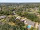 An aerial shot showcasing a home in a lush, green neighborhood, with a pool and well-maintained landscaping at 8620 Willow Kane Ct, Orlando, FL 32835