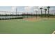 Outdoor basketball court with green surface and lake view at 10975 Savannah Landing Cir, Orlando, FL 32832