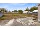 Large backyard with shed and concrete patio at 1114 Wyoming Ave, St Cloud, FL 34769