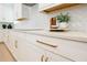 Modern kitchen details showcasing white cabinetry and gold hardware at 13586 Abberwick Dr, Orlando, FL 32832