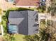 House with pool and large backyard, as seen from above at 16143 Palmetto Hill St, Clermont, FL 34714