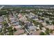 Aerial view of neighborhood homes and pools at 16143 Palmetto Hill St, Clermont, FL 34714