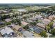 Aerial view of neighborhood homes and pools at 16143 Palmetto Hill St, Clermont, FL 34714