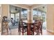 Charming breakfast nook with sliding glass doors leading to the patio at 176 Nandina Ter, Winter Springs, FL 32708