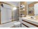 Clean bathroom featuring a shower/tub combo and vanity at 2201 Coach House Blvd # 1, Orlando, FL 32812