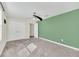 Bedroom with an accent wall and ceiling fan at 3138 Dark Sky Dr, Harmony, FL 34773