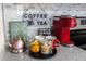 Coffee and tea station with a Keurig and tea kettle at 3163 Britannia Blvd # D, Kissimmee, FL 34747