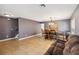 Bright dining area, featuring a wooden table and six chairs at 3969 Lone Eagle Pl, Sanford, FL 32771