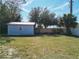 Blue and red storage building in backyard at 4400 Southmore Dr, Orlando, FL 32812