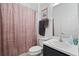 Clean bathroom with shower/tub combo and vanity at 627 Copeland Dr, Haines City, FL 33844