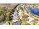 Aerial view of neighborhood with a lake at 862 Shriver Cir, Lake Mary, FL 32746