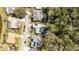 Neighborhood aerial view showing home and pool at 862 Shriver Cir, Lake Mary, FL 32746