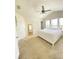 Large bedroom with carpeted floor, and ceiling fan at 1100 Pavia Dr, Apopka, FL 32703