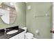 Bathroom with granite countertop and white vanity at 1407 Chatfield Pl, Orlando, FL 32814
