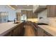 Gourmet kitchen with custom cabinets, stainless steel appliances, and large center island at 16902 Vinci Way, Montverde, FL 34756