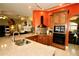 Kitchen features stainless steel appliances and granite countertops at 1947 Quintilis Ct, Deltona, FL 32738