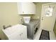 Laundry room with washer, dryer, sink, and cabinets at 1947 Quintilis Ct, Deltona, FL 32738