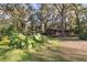 Secluded backyard with large trees and greenery, perfect for relaxing and enjoying nature at 2351 Mandarin Rd, Deland, FL 32720