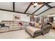 Comfortable living room features a large sectional sofa, and vaulted ceilings at 2351 Mandarin Rd, Deland, FL 32720