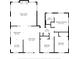 3-bedroom, 2-bath home floor plan with Gathering and living rooms at 3501 Calumet Dr, Orlando, FL 32810
