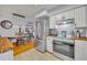 Bright kitchen with stainless steel appliances and butcher block countertops at 3501 Calumet Dr, Orlando, FL 32810