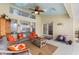 Covered patio with wicker furniture and a view of the refreshing pool at 5504 Hamlin Close Rd, Davenport, FL 33896