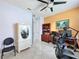 Home office with desk and chair near bathroom at 754 San Joaquin Rd, Kissimmee, FL 34759
