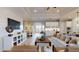 Comfortable living room with modern furnishings, ample seating, and a bright, airy atmosphere at 987 Ladyfish Trl, St Cloud, FL 34771