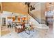 Bright living room with high ceilings and open kitchen view at 10018 Lone Tree Ln, Orlando, FL 32836