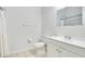 Simple bathroom with a tub/shower combination, a modern sink, and neutral colors providing a clean look at 103 Rum Run # 103, Davenport, FL 33837