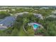 Aerial image displaying the pool and surrounding amenities for community enjoyment at 103 Rum Run # 103, Davenport, FL 33837
