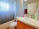 Clean and updated bathroom with shower/tub combo at 2349 Walnut Heights Rd, Apopka, FL 32703